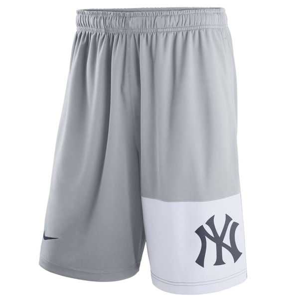 Men's New York Yankees Nike Gray Dry Fly Shorts,We sell and wholesale Men's New York Yankees Nike Gray Dry Fly Shorts on line form chian!